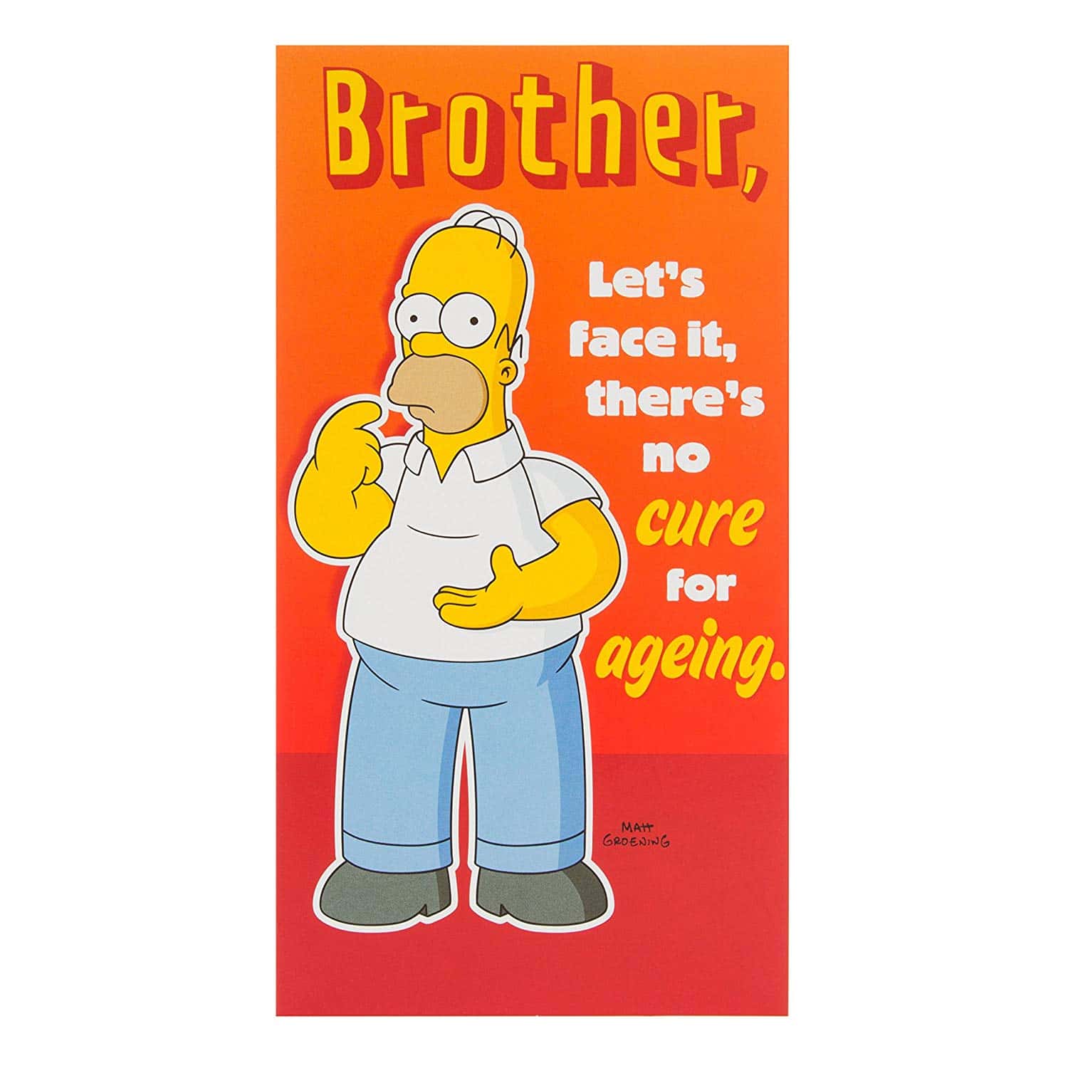 Carte Simpsons carte d'anniversaire pour frère Solution temporaire