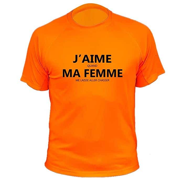 Tee-Shirt Chasse, J'aime Quand ma Femme Me Laisse Aller chasser