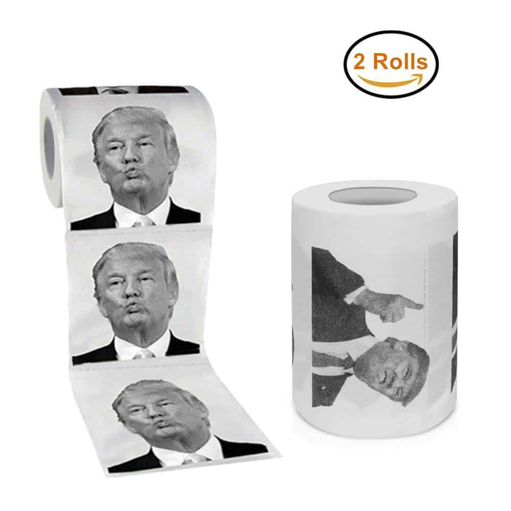 Donald Trump papier hygiénique, humour politique