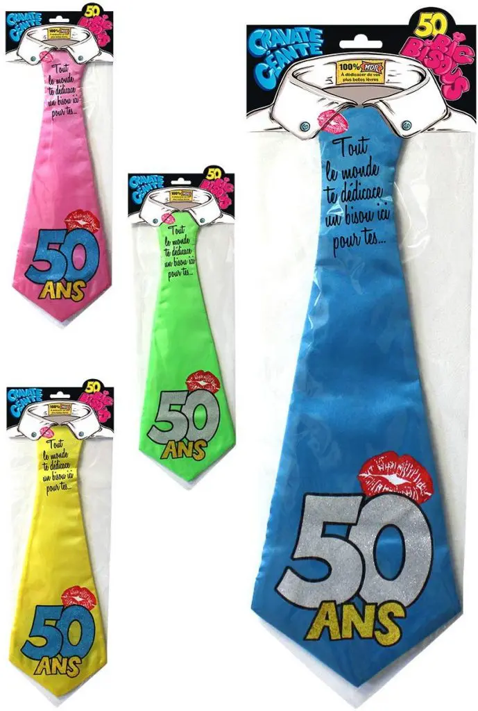 Cravate Humoristique 50 Ans