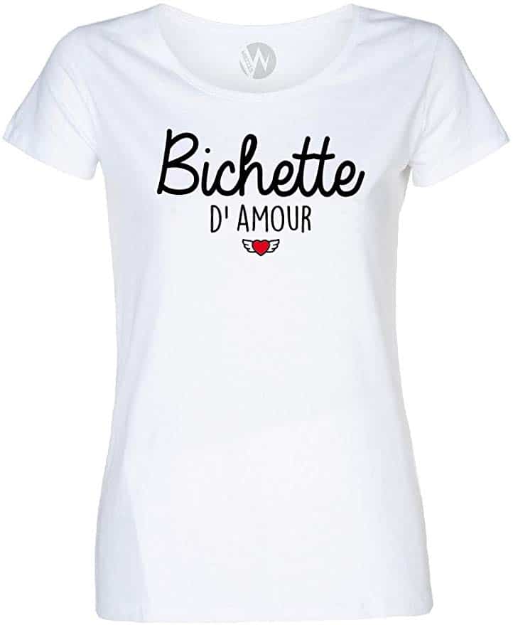 Top T-Shirt Message Humour Bichette