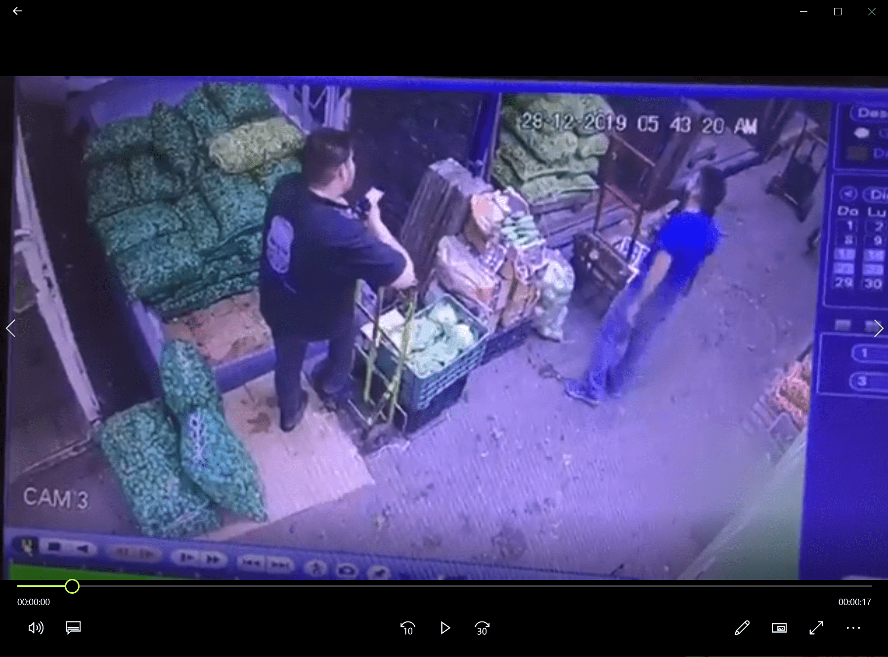 L'attaque sournoise d'un sac de légumes