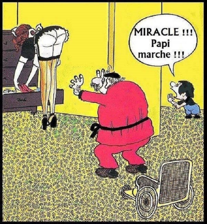 Miracle !!! Papy marche !!!