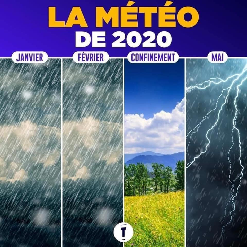 La météo de 2020