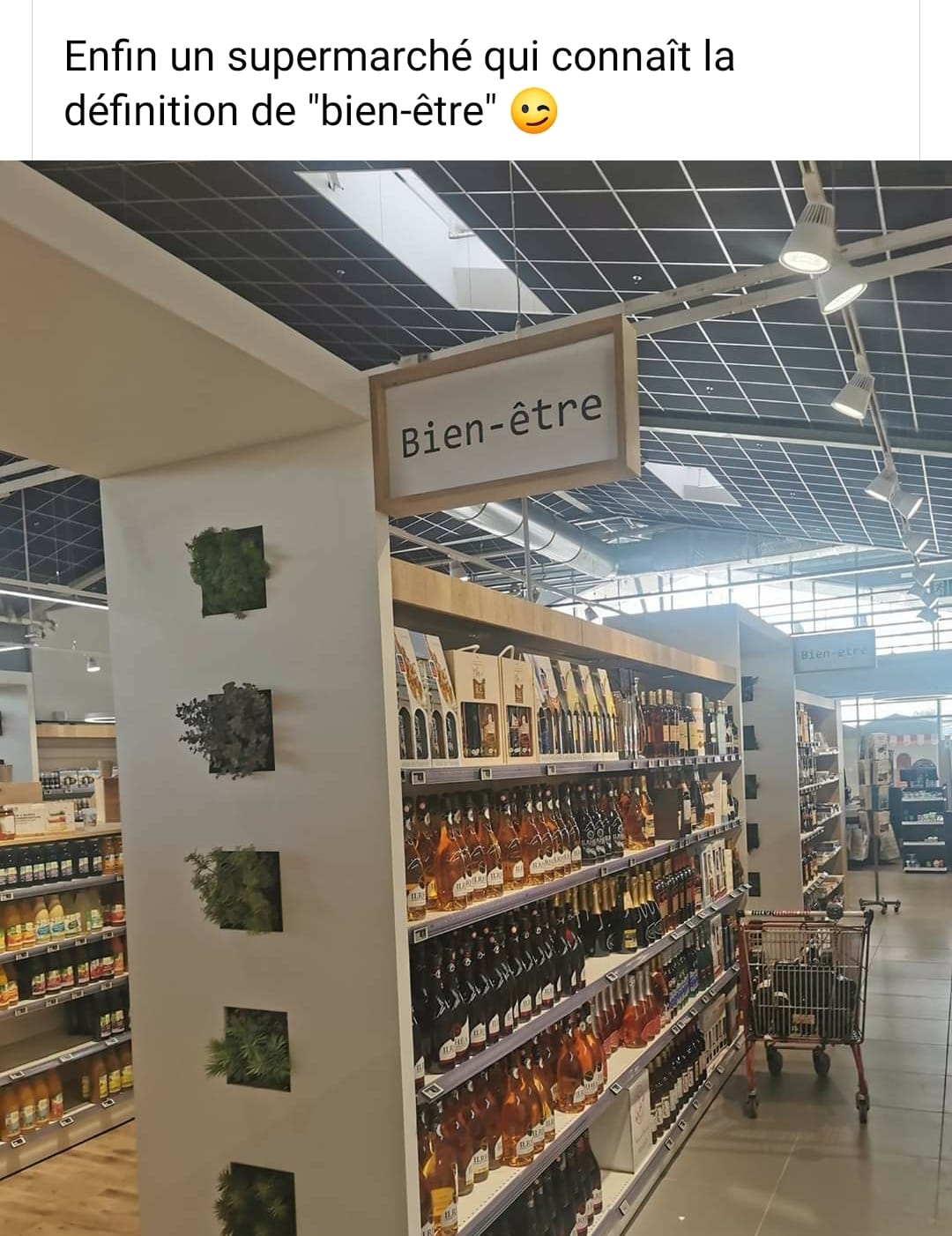 Enfin un supermarché qui connaît la définition de bien-être