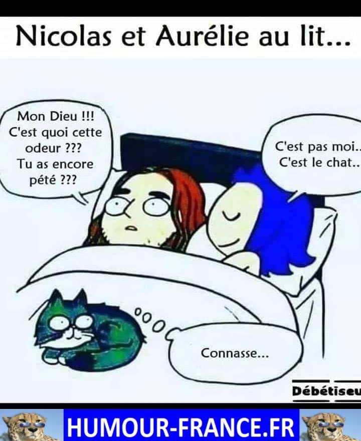 Nicolas et Aurélie au lit ...