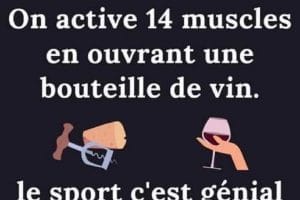On active 14 muscle en ouvrant une bouteille de vin