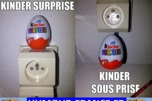 Kinder surprise / Kinder sous prise.