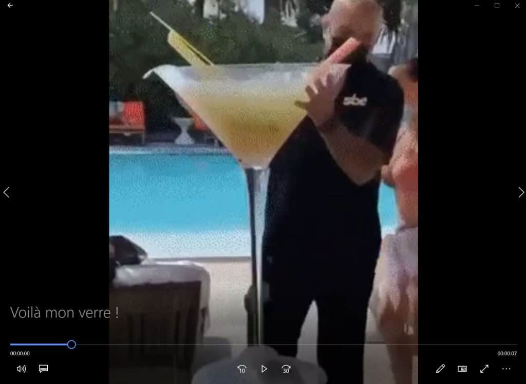 Voilà mon verre !