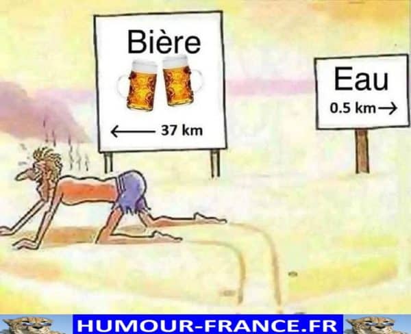 Bière / Eau. - Humour-France.fr
