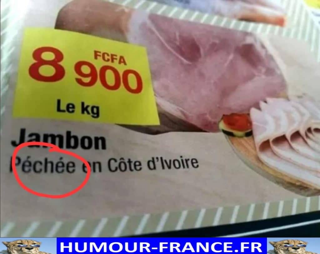 Jambon péchée en Côte d’Ivoire.