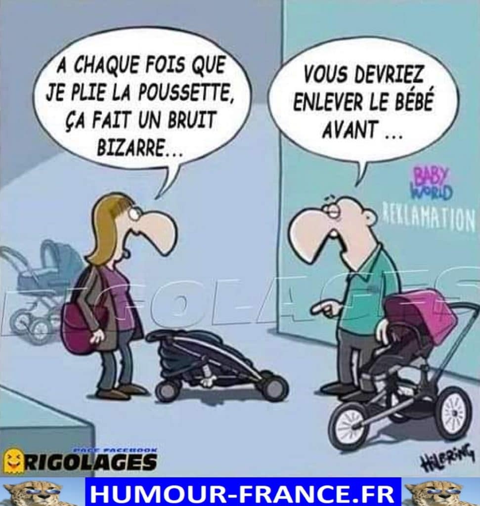 A chaque que je plie la poussette, ça fait un bruit bizarre …