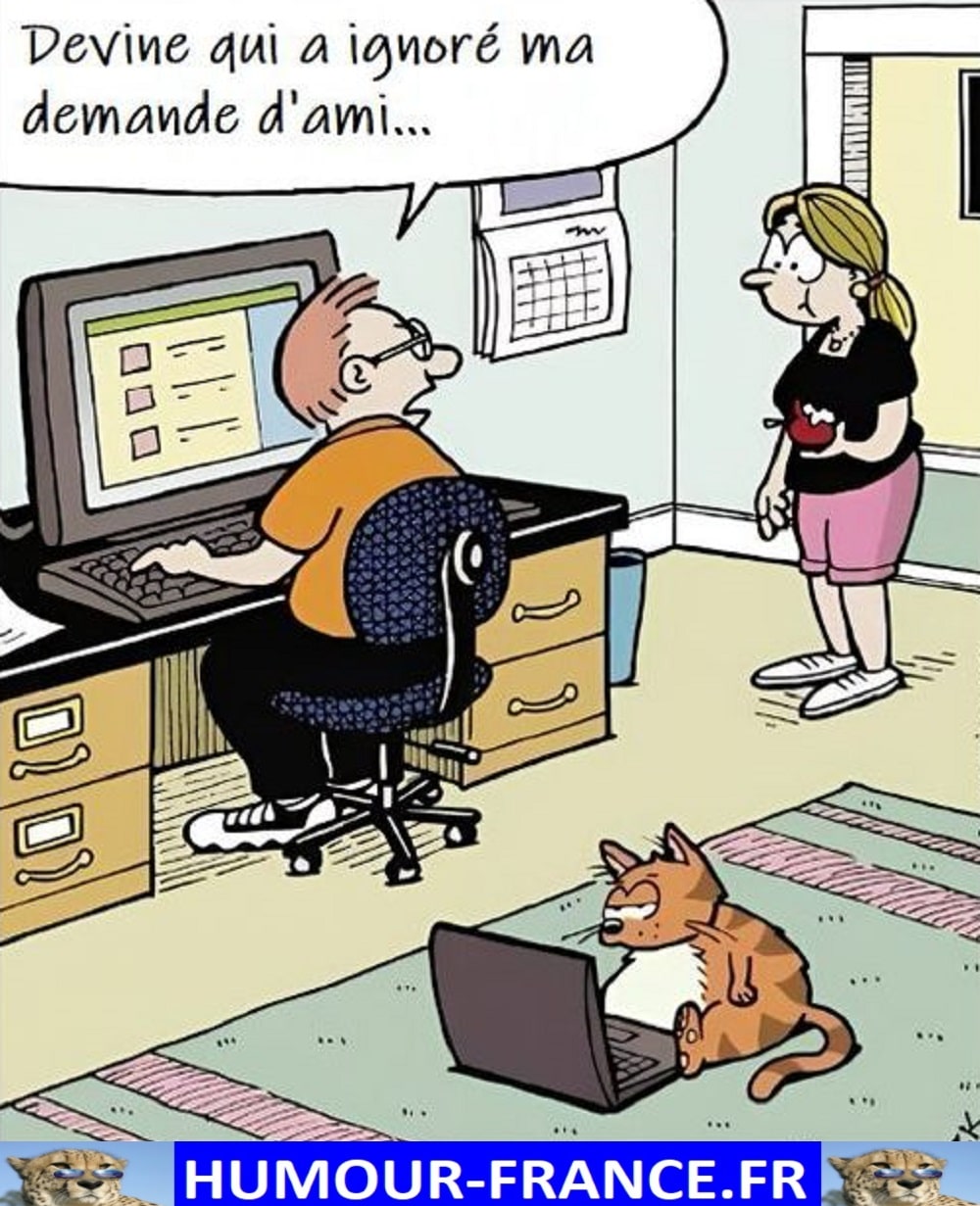 Demand Humour Devine qui a ignoré ma demande d'ami … - Humour-France.fr