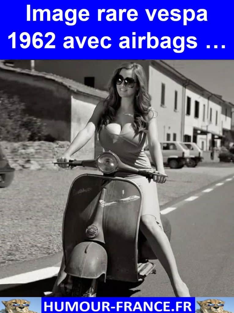 Image rare vespa 1962 avec airbags …
