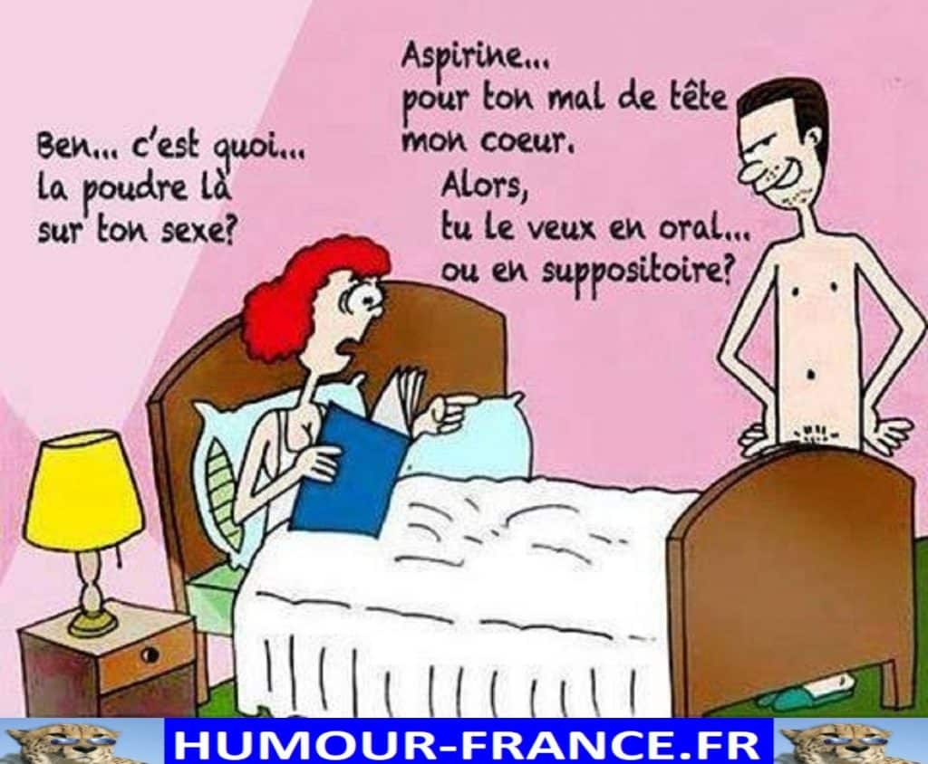 Ben … C’est quoi … la poudre là sur ton sexe