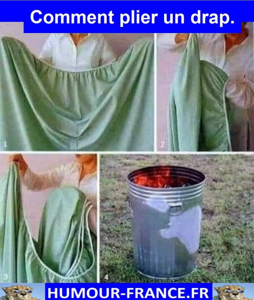 Comment plier un drap.