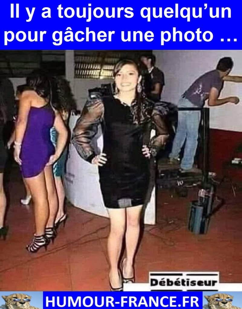 Il y a toujours quelqu’un pour gâcher une photo …