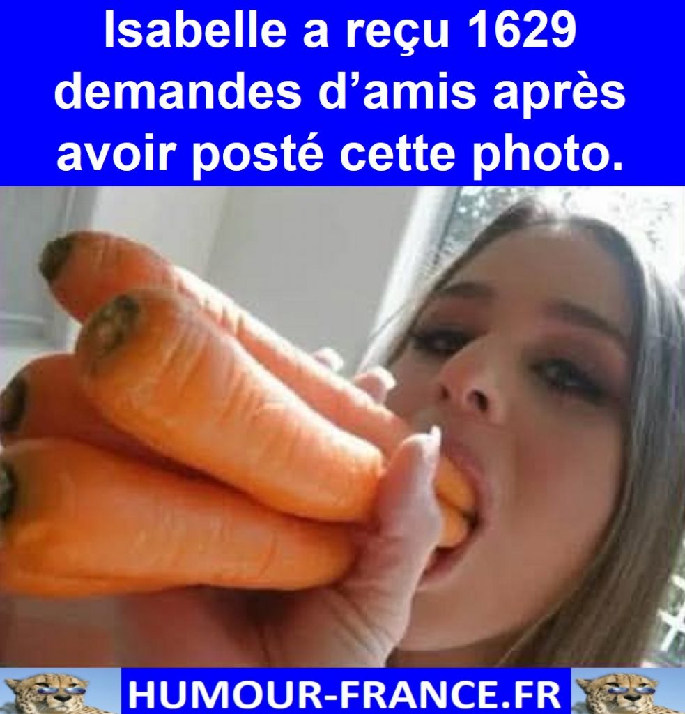 Isabelle a reçu 1629 demandes d’amis après avoir posté cette photo.