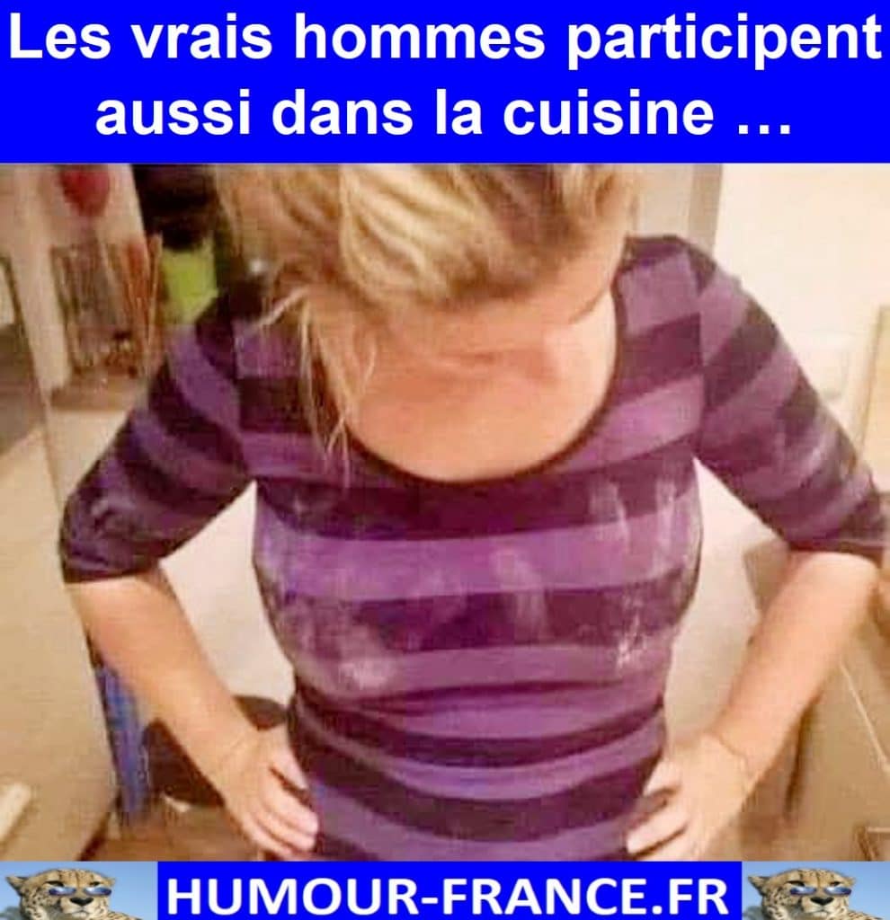Les vrais hommes participent aussi dans la cuisine …