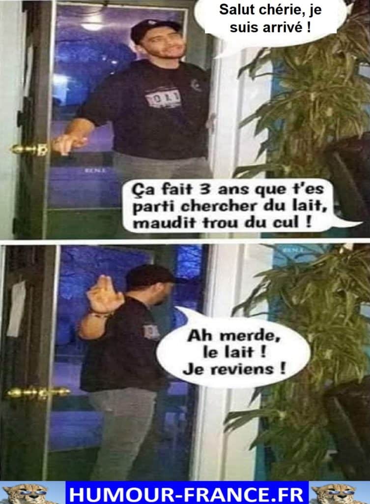 Salut chérie, je suis arrivé !