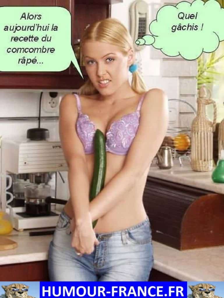 Alors aujourd’hui la recette du concombre râpé …
