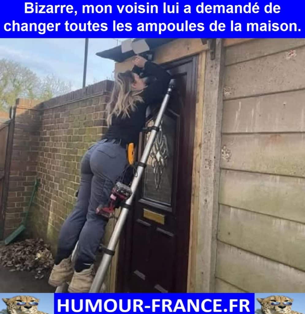 Bizarre, mon voisin lui a demandé de changer toutes les ampoules de la maison.