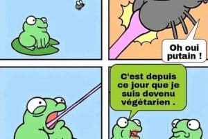 C’est depuis ce jour que je suis devenu végétarien.