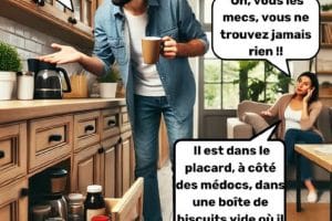 Chérie !! Il est ou le café ?