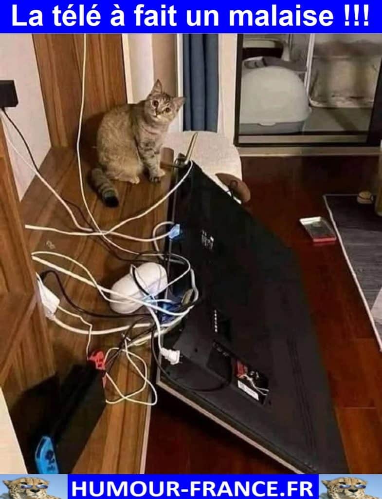 La télé à fait un malaise !!!