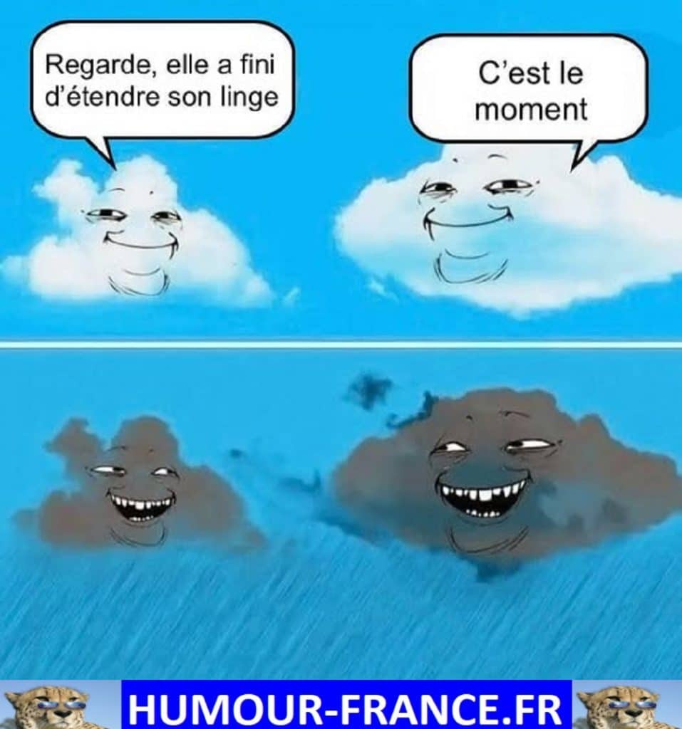 Regarde, elle a fini d’étendre son linge.