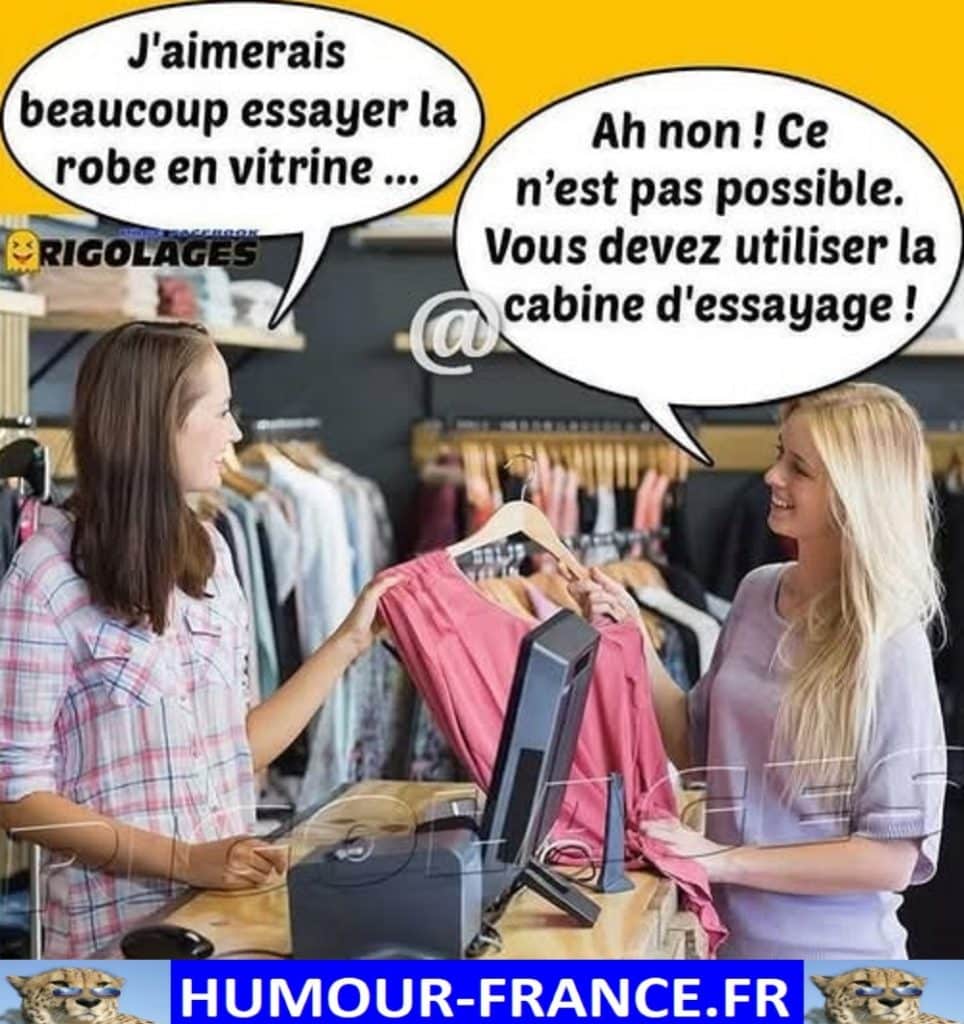 J’aimerais beaucoup essayer la robe en vitrine …