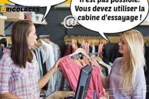 J’aimerais beaucoup essayer la robe en vitrine …