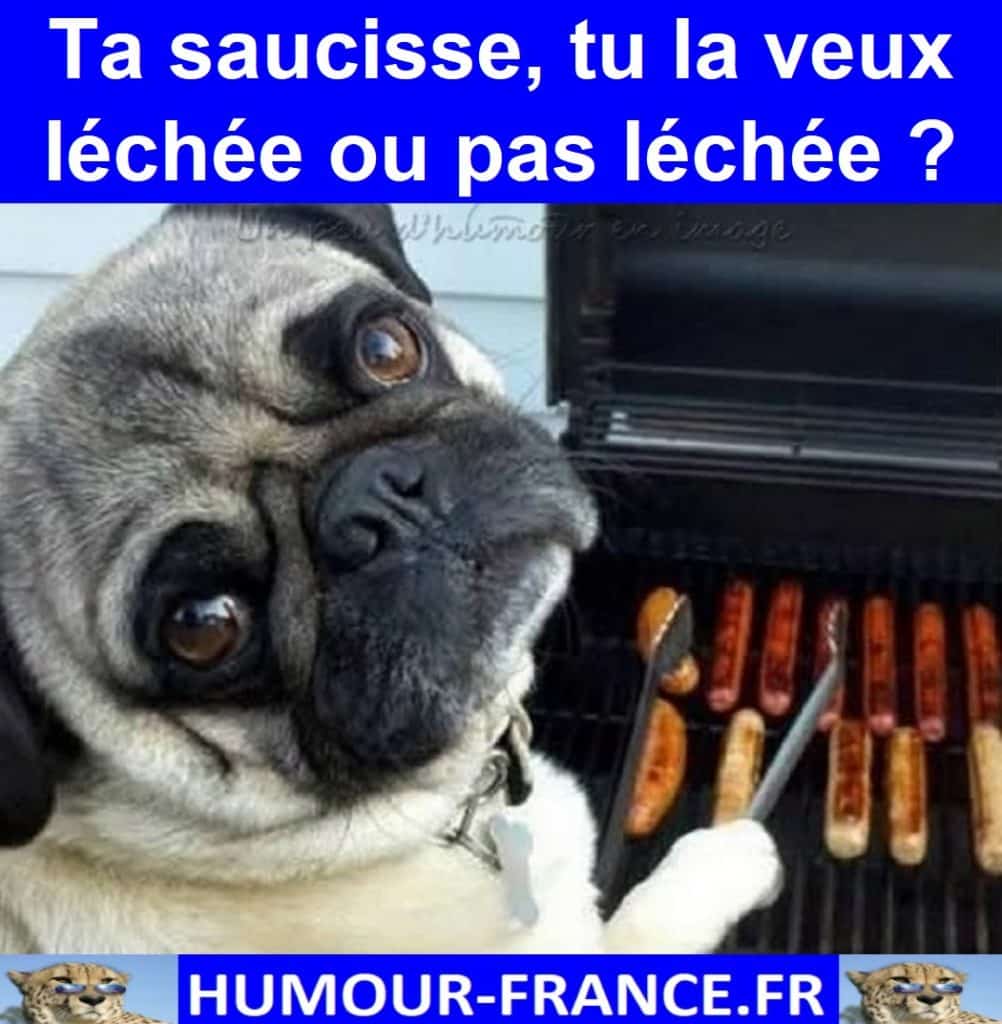 Ta saucisse, tu la veux léchée ou pas léchée ?