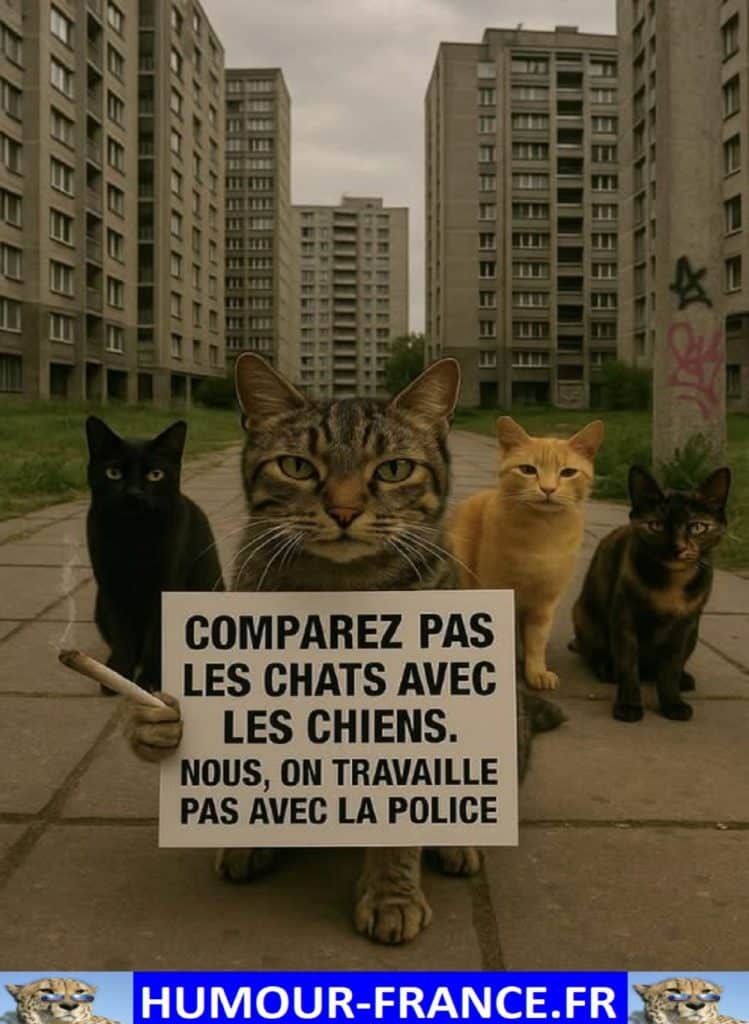 Ne comparez pas les chats avec les chiens. Nous, on ne travaille pas avec la police.