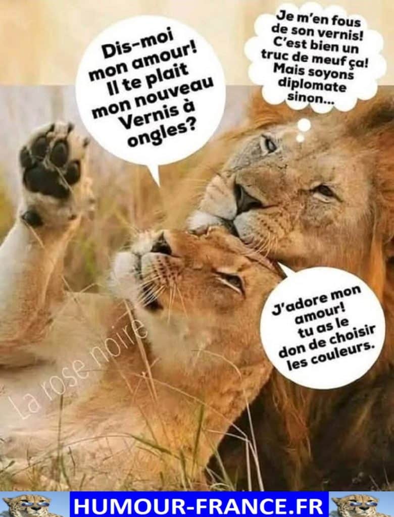 Dis-moi mon amour ! Il te plait mon nouveau vernis à ongles ?