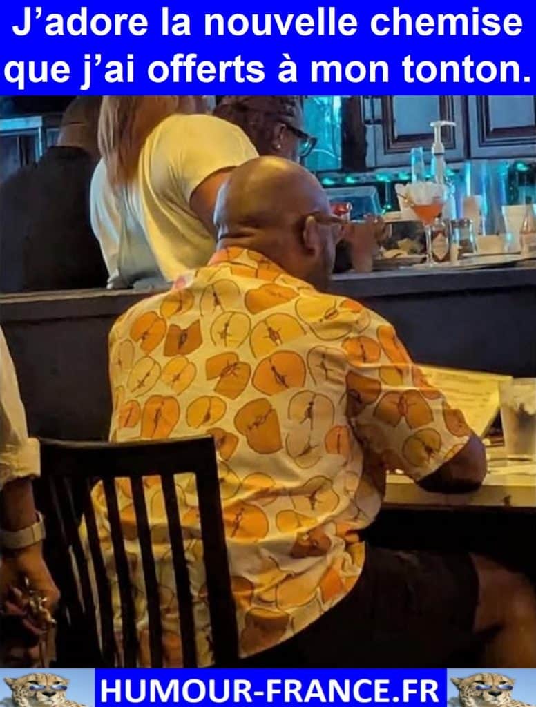 J’adore la nouvelle chemise que j’ai offerts à mon tonton.