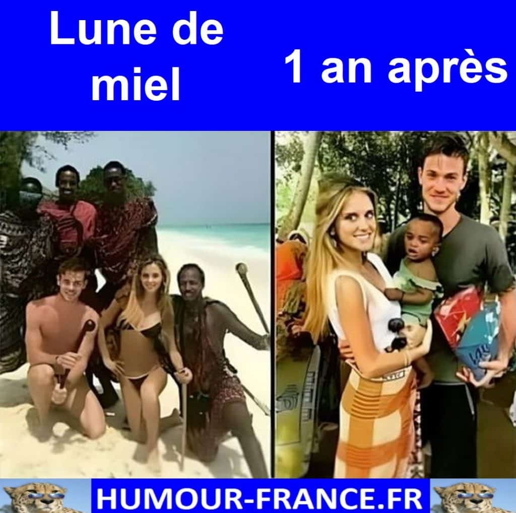 Lune de miel / 1 an après.
