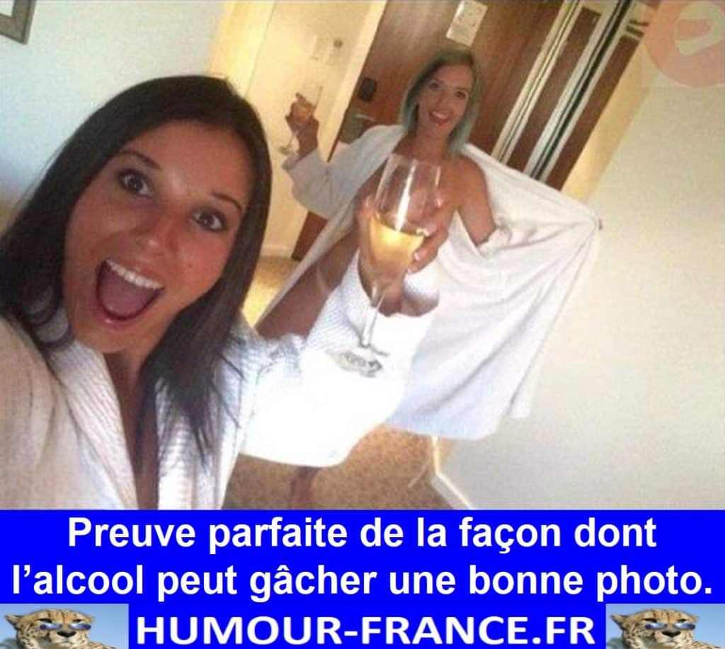 Preuve parfaite de la façon dont l’alcool peut gâcher une bonne photo.