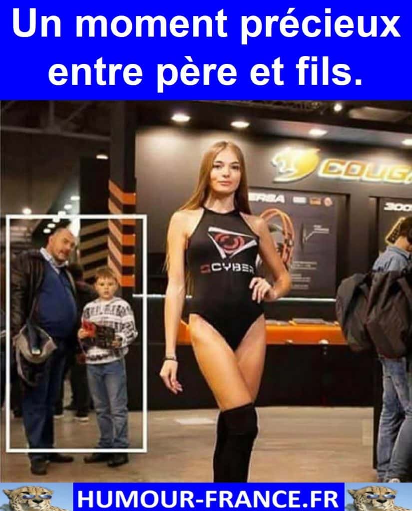 Un moment précieux entre père et fils.
