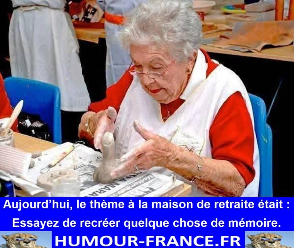 Aujourd’hui, le thème à la maison de retraite était Essayez de recréer quelque chose de mémoire.