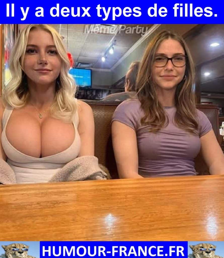 Il y a deux types de filles.