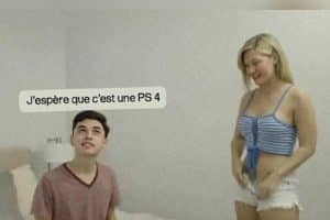 Quand ta copine s’apprête à te donner ton cadeau d’anniversaire …