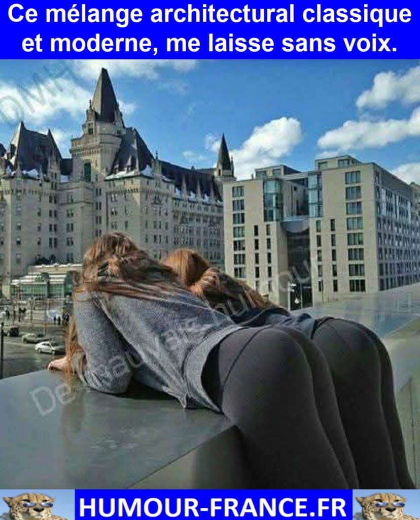 Ce mélange architectural classique et moderne, me laisse sans voix.