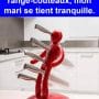 Depuis que j’ai acheté ce range-couteaux, mon mari se tient tranquille.