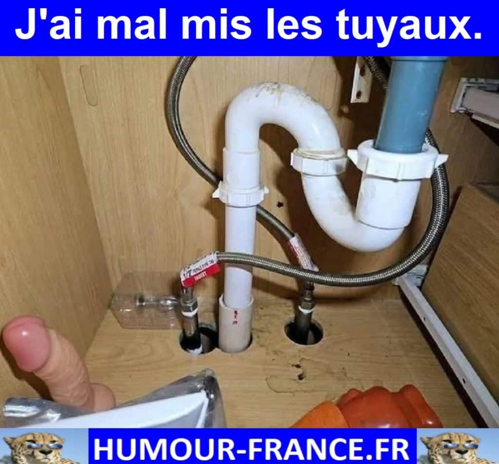 J'ai mal mis les tuyaux.