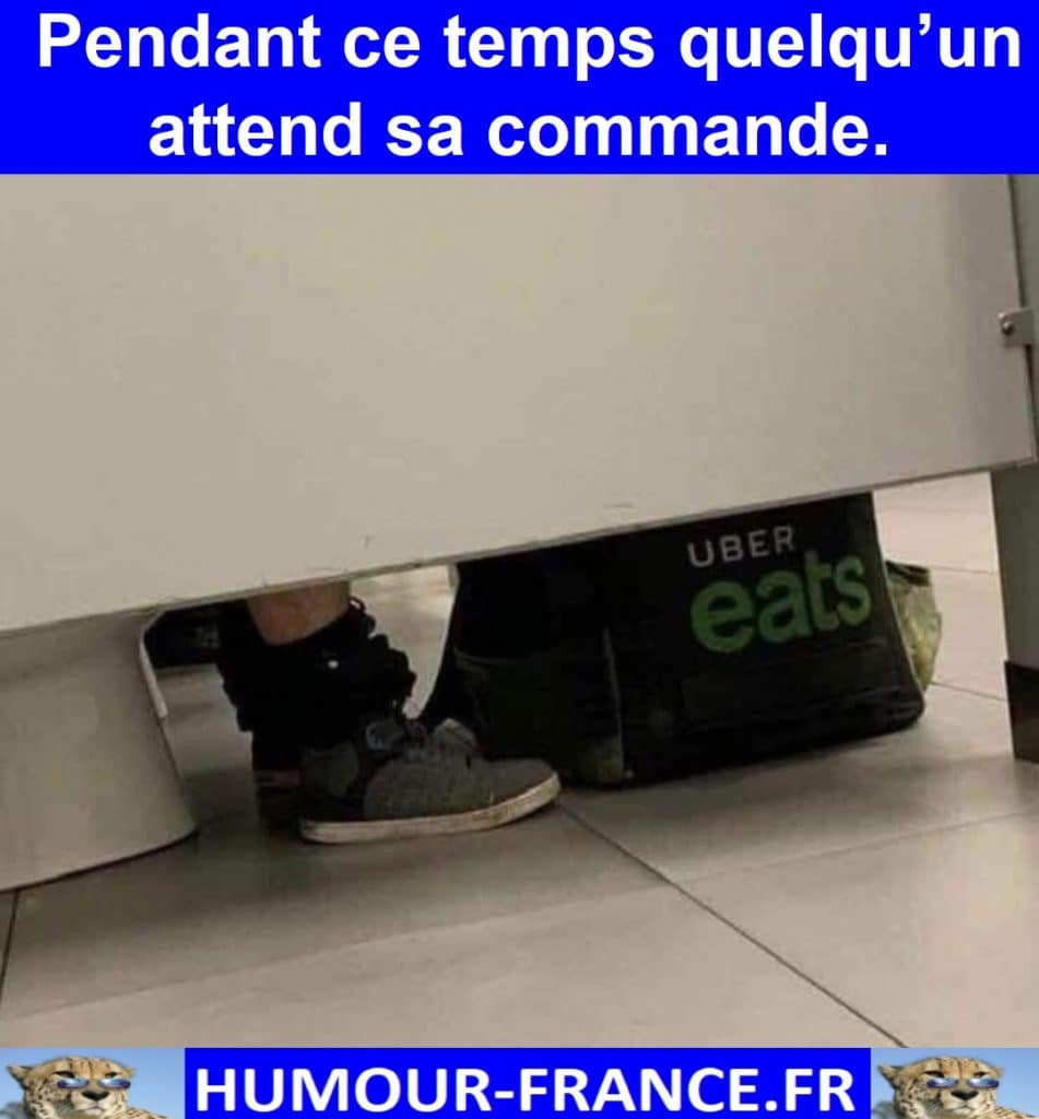 Pendant ce temps quelqu’un attend sa commande.