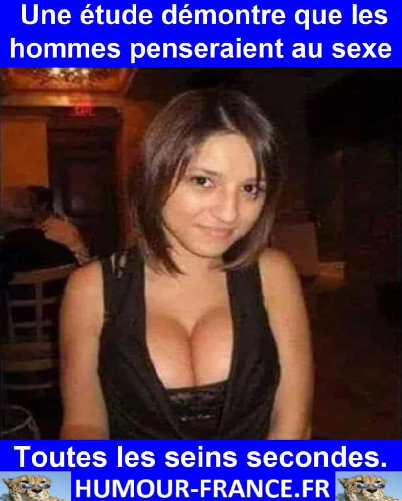 Une étude démontre que les hommes penseraient au sexe …