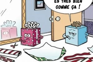 Allez, on est en retard ! Tu es très bien comme ça !