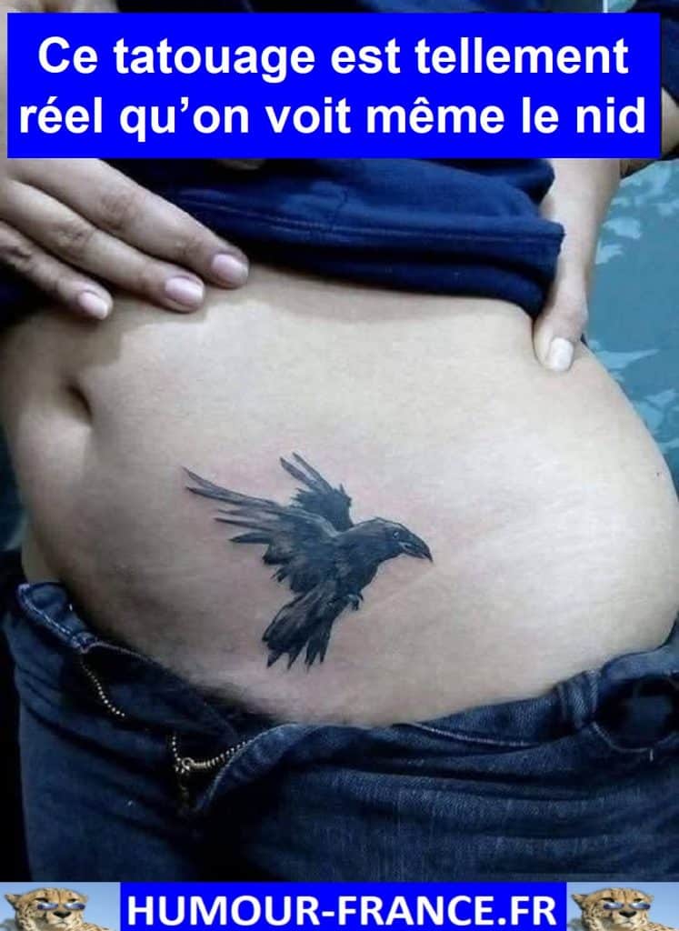 Ce tatouage est tellement réel qu’on voit même le nid …