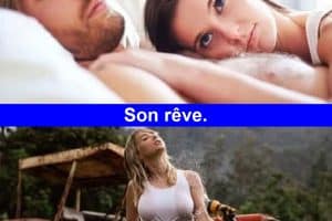 Il est trop mignon, il doit rêver de moi …